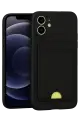 Newface Apple iPhone 11 Kılıf Kelvin Kartvizitli Silikon - Siyah
