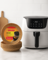 100 Adet Airfryer Kağıdı Su Geçirmez Yağ Tutmaz Pişirme Altlığı