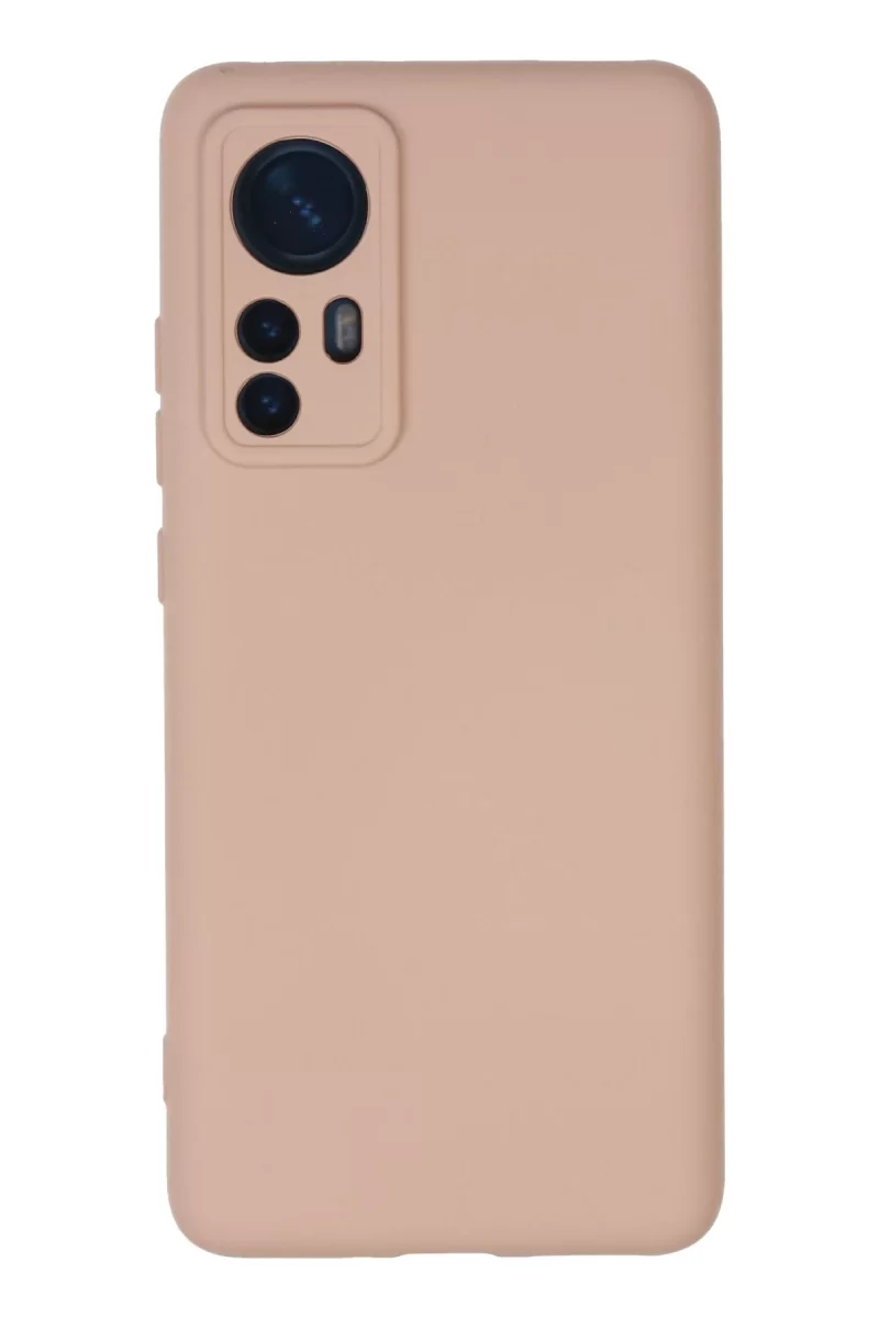 Newface Xiaomi Mi 12 Kılıf Nano içi Kadife Silikon - Pudra