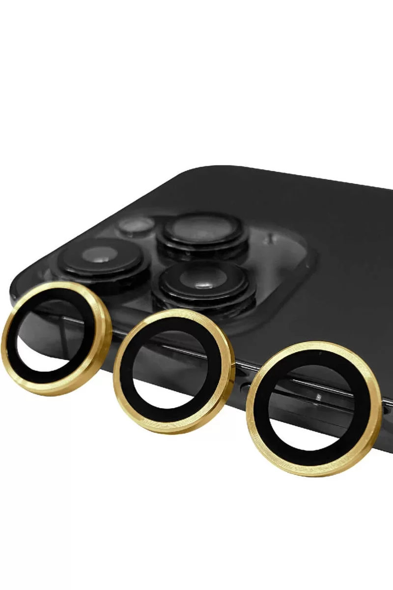 Newface Apple iPhone 13 Pro Max Raze Metal Kamera Lens - Gold