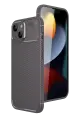Newface Apple iPhone 15 Kılıf Auto Focus Karbon Kapak - Gri