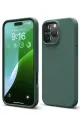 Newface Apple iPhone 16 Pro Kılıf First Silikon - Koyu Yeşil