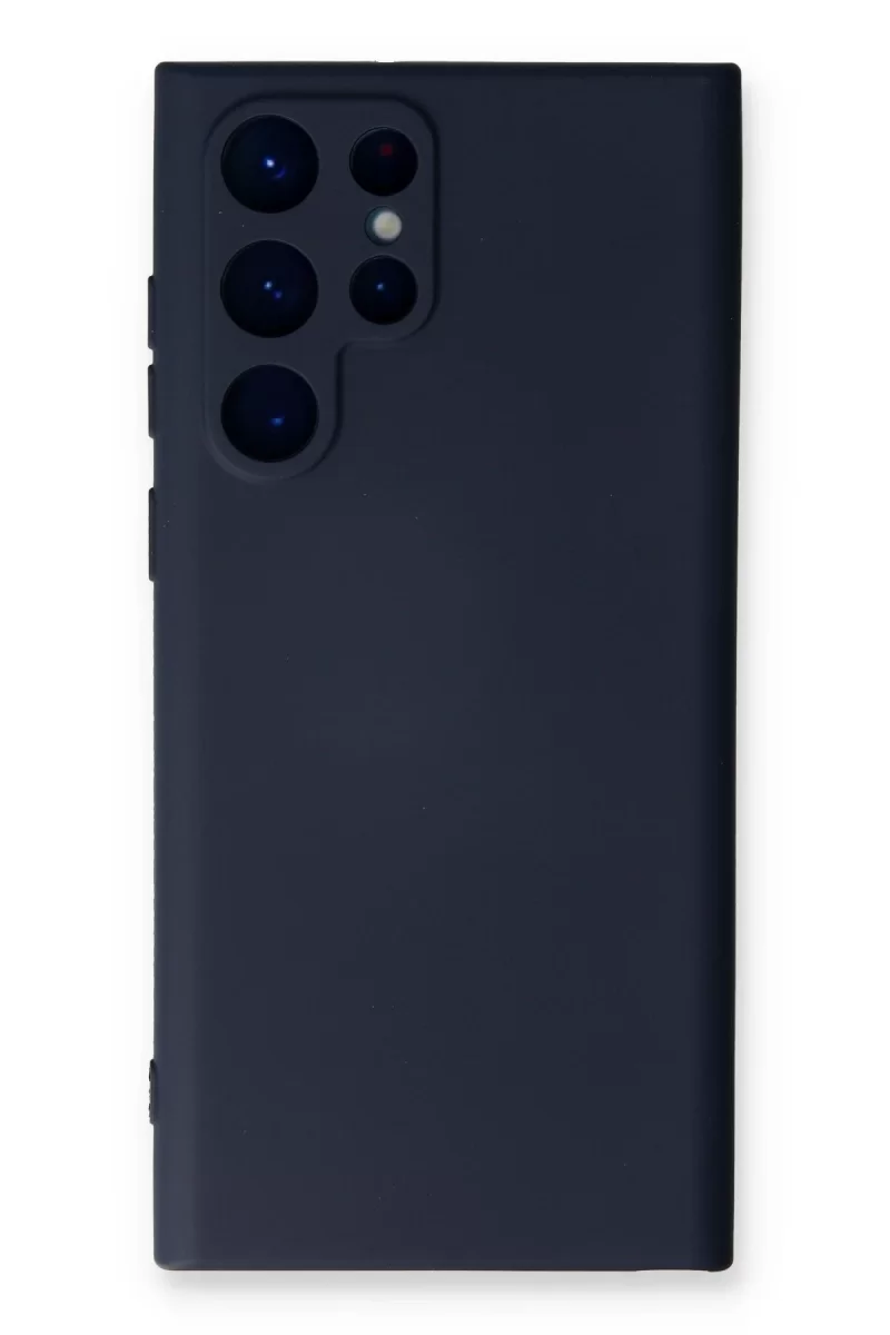 Newface Samsung Galaxy S24 Ultra Kılıf Nano içi Kadife Silikon - Lacivert