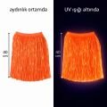 Neon Turuncu Hawaii Parti Eteği 40 cm