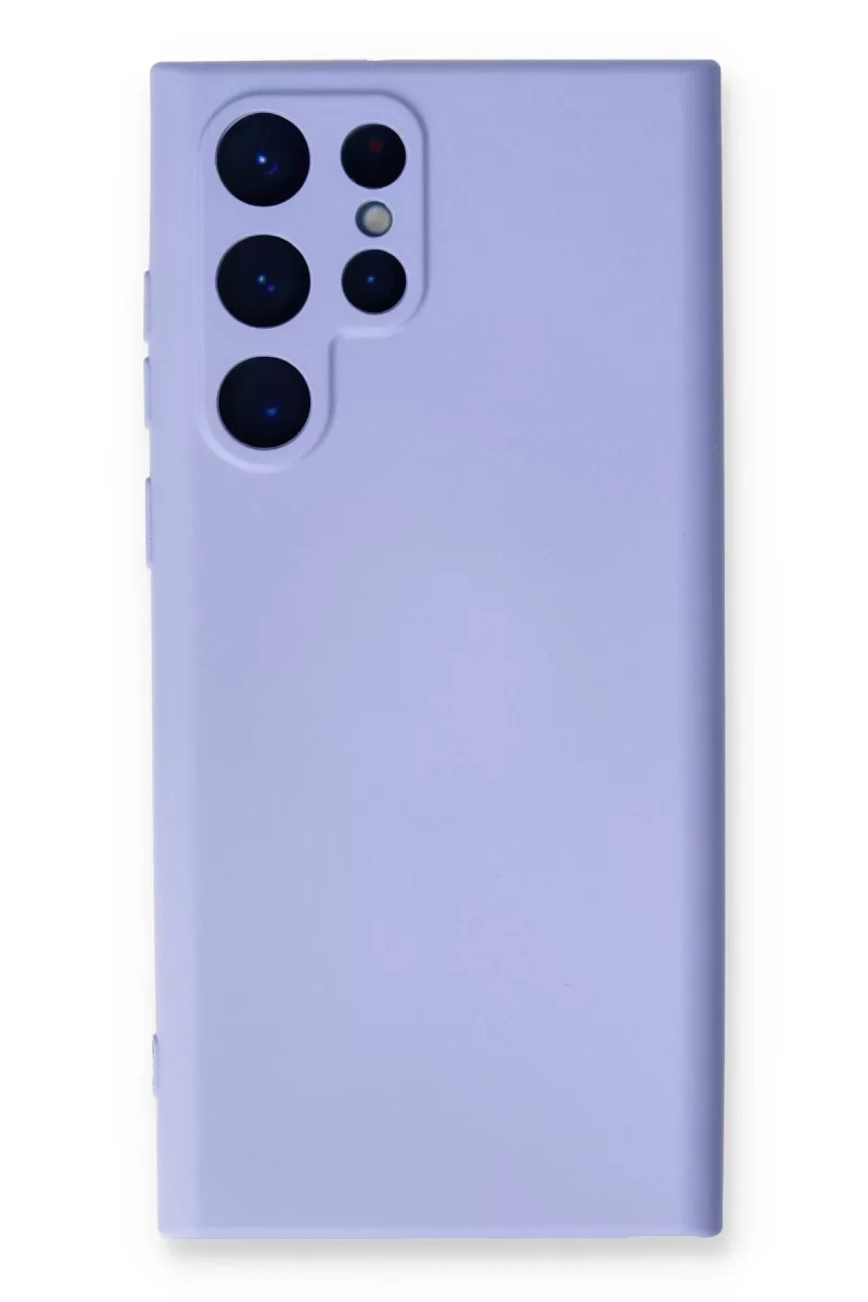 Newface Samsung Galaxy S24 Ultra Kılıf Nano içi Kadife Silikon - Lila