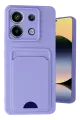 Newface Xiaomi Redmi Note 13 Pro 5G Kılıf Kelvin Kartvizitli Silikon - Lila