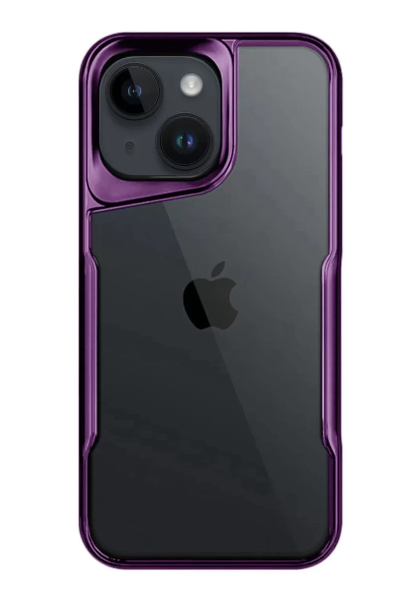 Newface Apple iPhone 15 Kılıf Boyi Silikon Kapak - Derin Mor