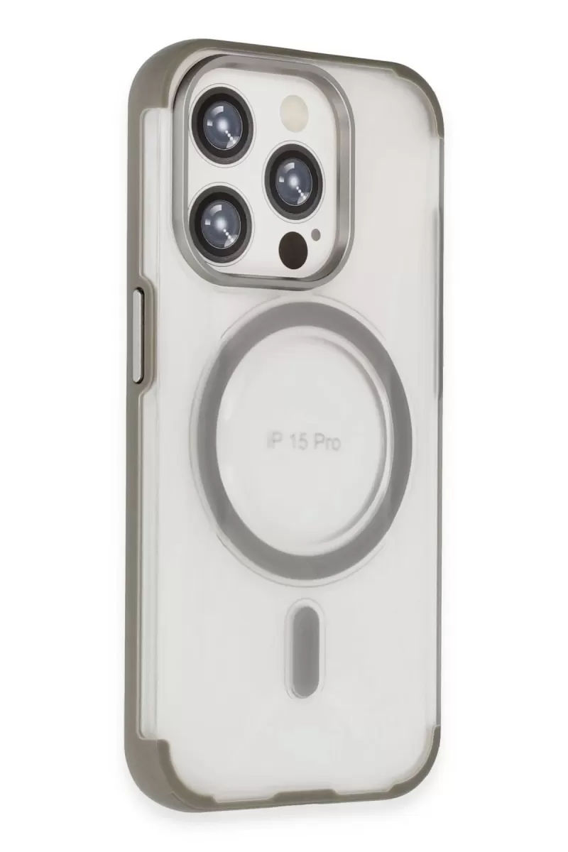 Joko Apple iPhone 15 Pro Hilton Magsafe Kapak - Titan Gri