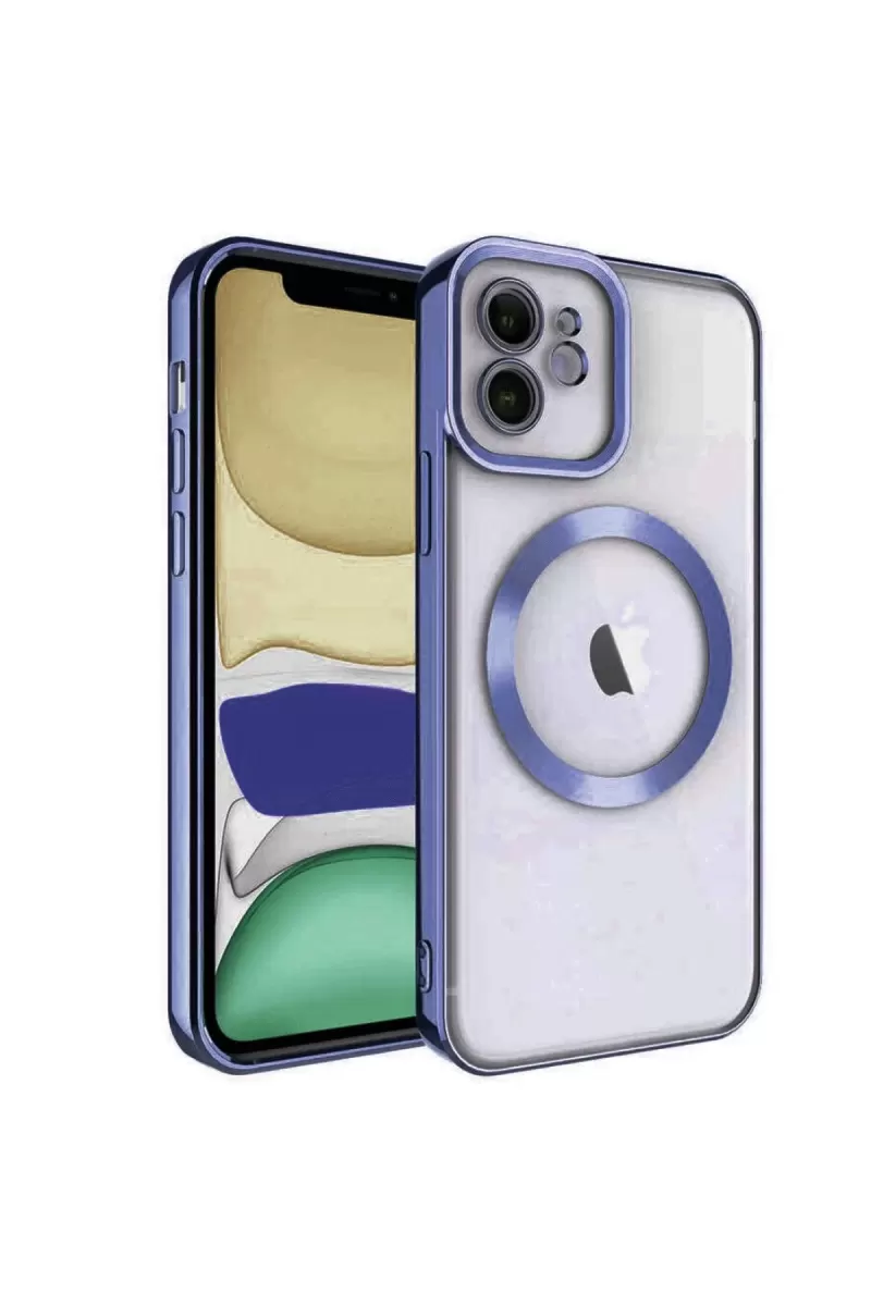 Newface Apple iPhone 11 Kılıf Kross Magneticsafe Kapak - Lacivert