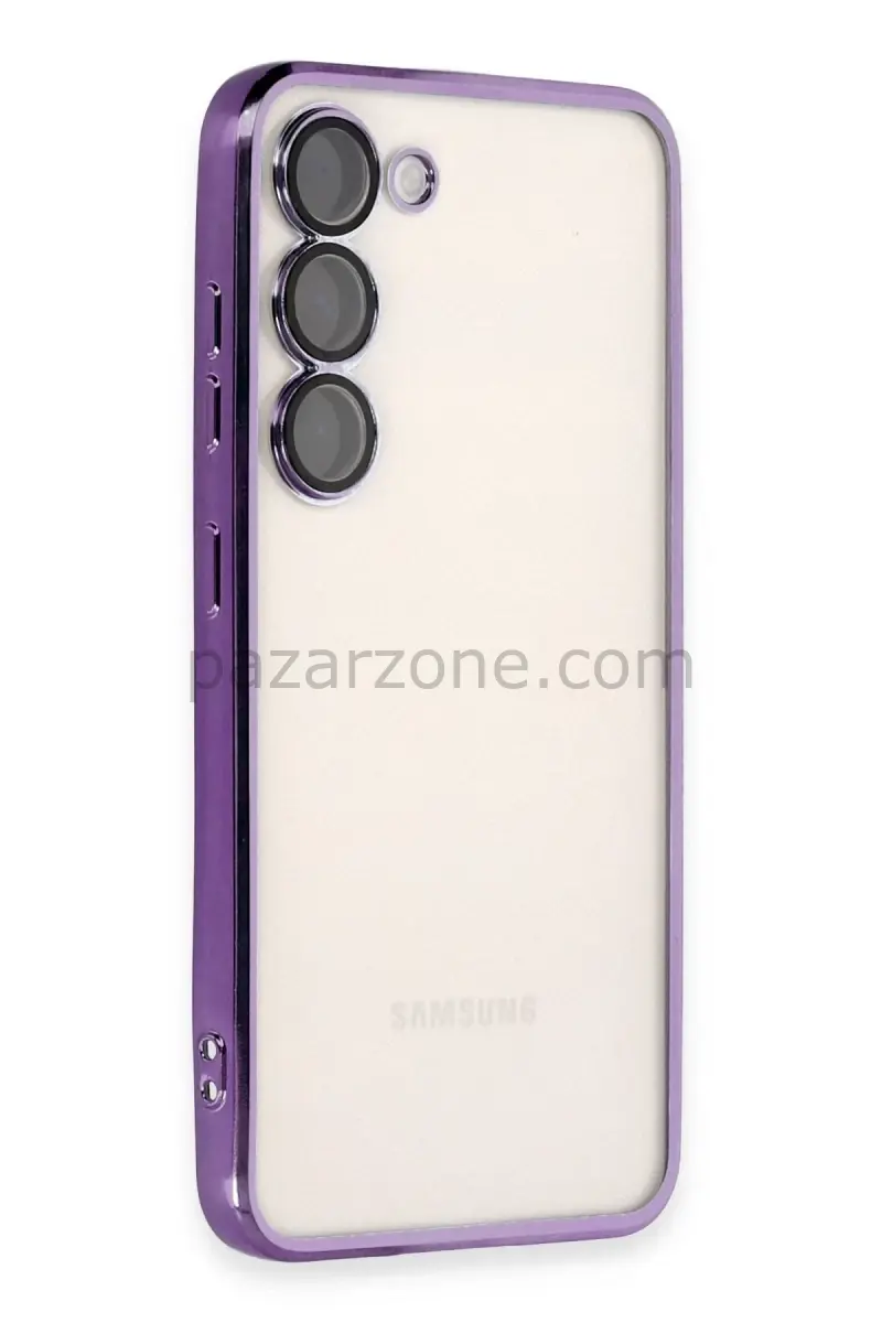 Newface Samsung Galaxy S23 Plus Kılıf Razer Lensli Silikon - Mor