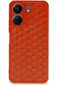 Newface Xiaomi Redmi 13C Kılıf Petek Silikon Kapak - Kırmızı