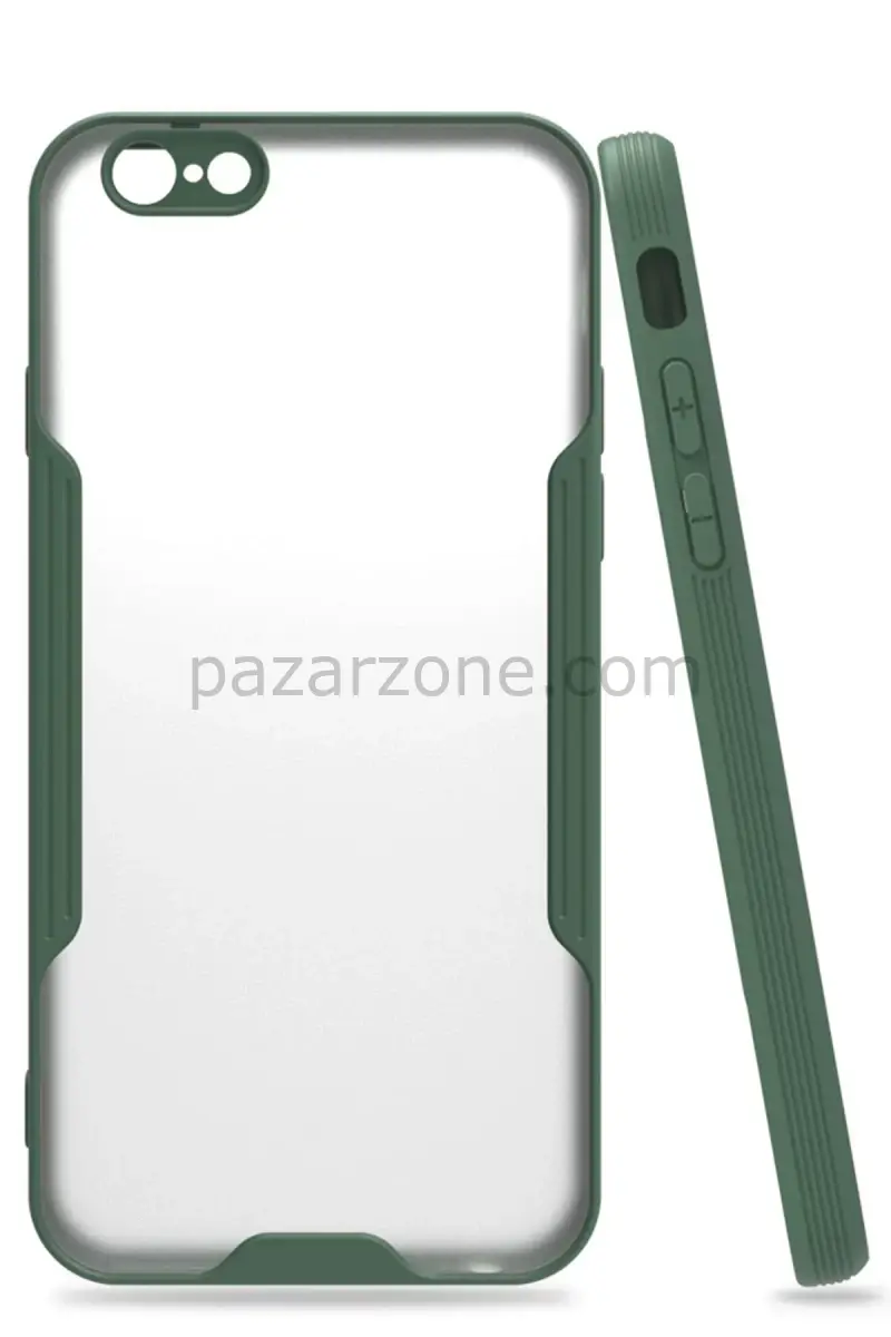 Newface Apple iPhone 6 Kılıf Platin Silikon - Yeşil