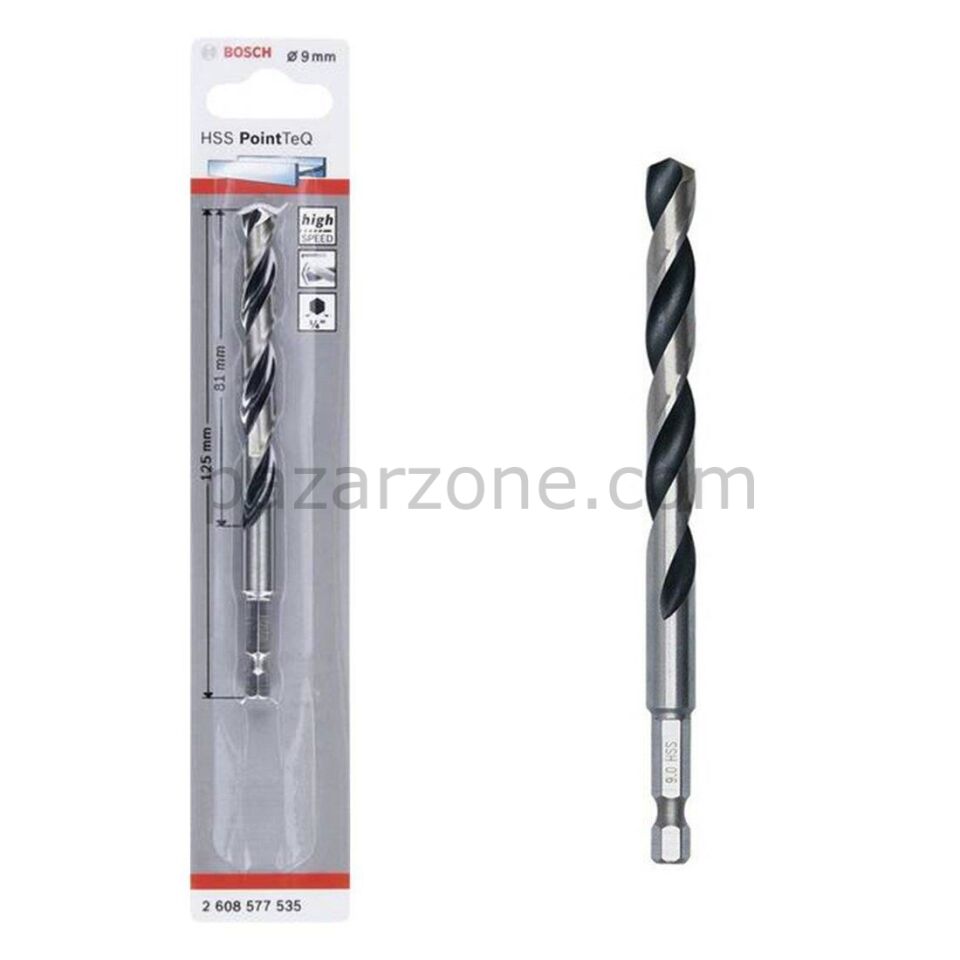 Bosch Pointteq Altıgen Şaftlı Hss Matkap Ucu 9 mm