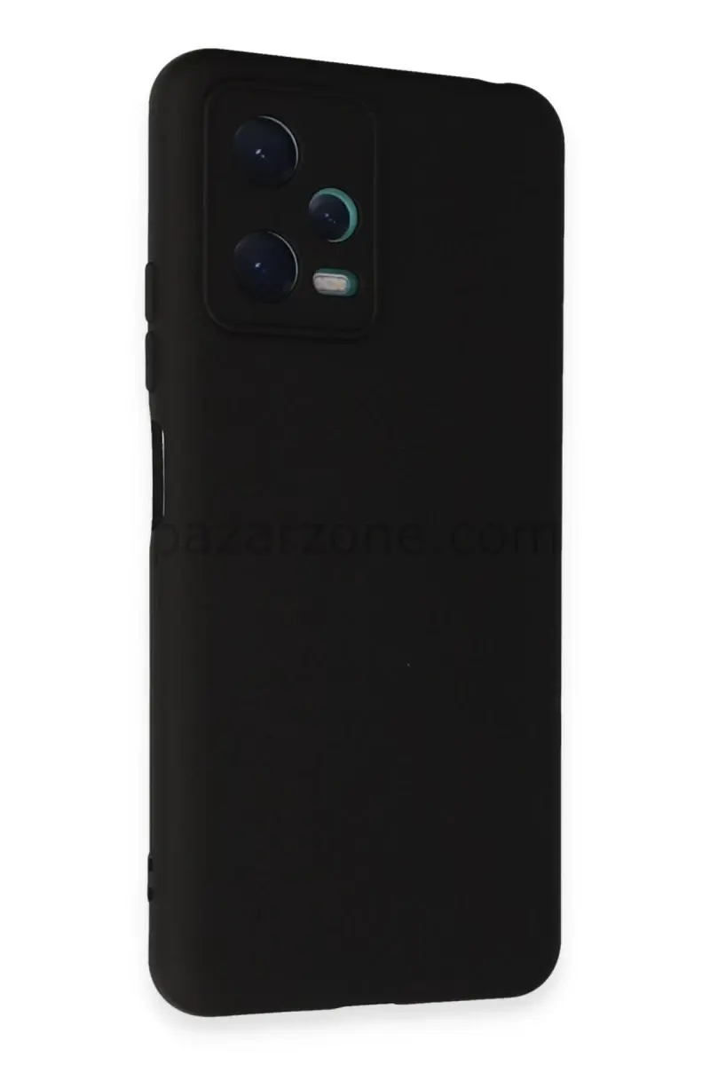 Newface Xiaomi Redmi Note 12 5G Kılıf Nano içi Kadife Silikon - Siyah