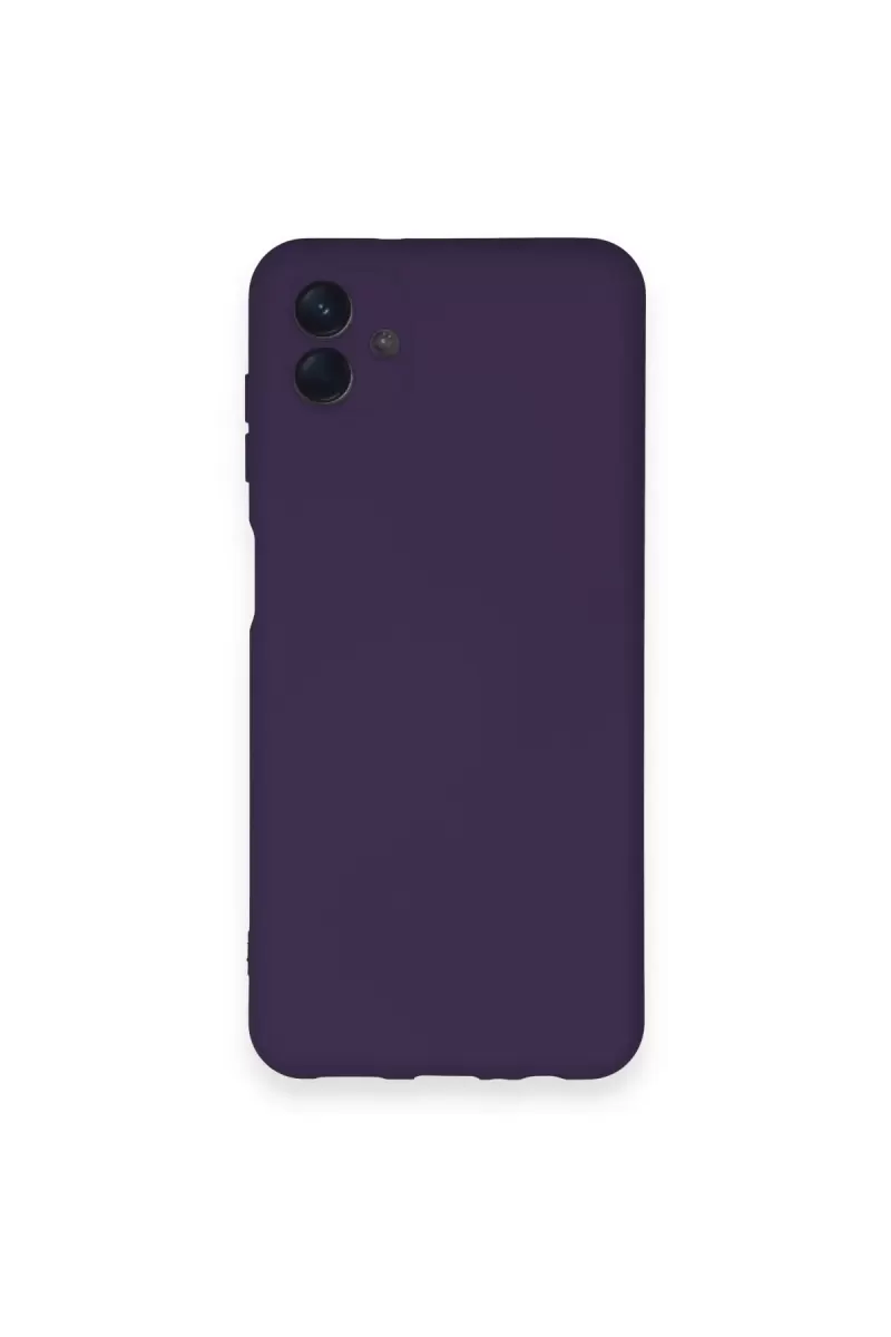 Newface Samsung Galaxy A04 Kılıf Nano içi Kadife Silikon - Mor