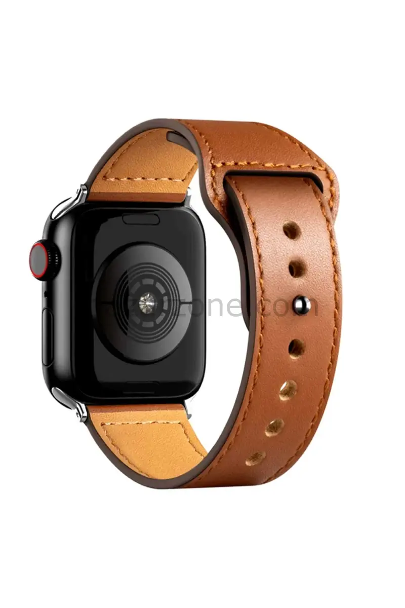 Newface Apple Watch 38mm KR415 Luaz Deri Kordon - Kahverengi