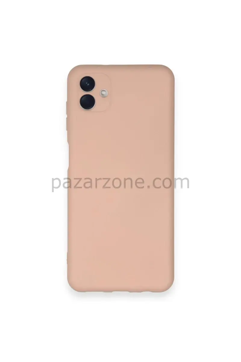 Newface Samsung Galaxy A04 Kılıf Nano içi Kadife Silikon - Pudra
