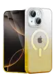 Newface Apple iPhone 15 Plus Pummel Shiny Magsafe Kapak - Gold