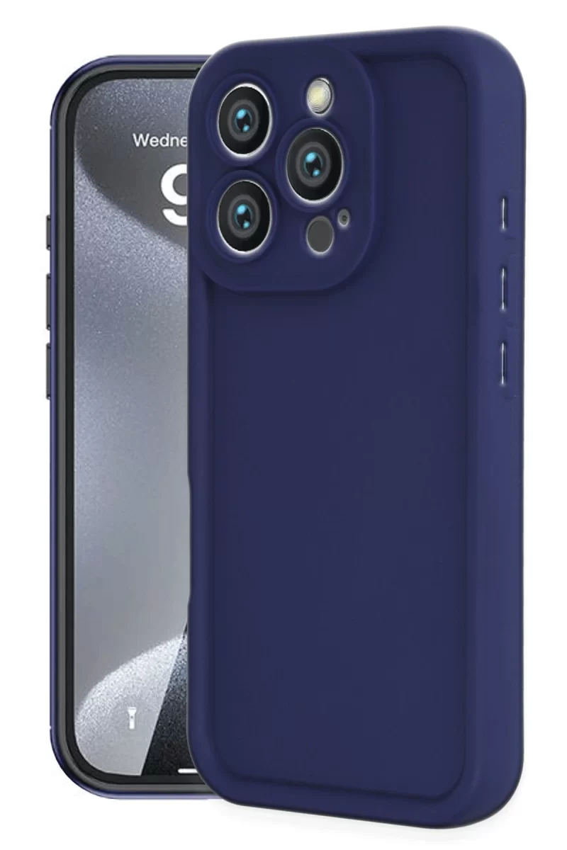 Newface Apple iPhone 16 Pro Kılıf Viera Silikon - Lacivert