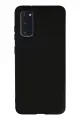 Newface Samsung Galaxy S20 Kılıf Nano içi Kadife Silikon - Siyah