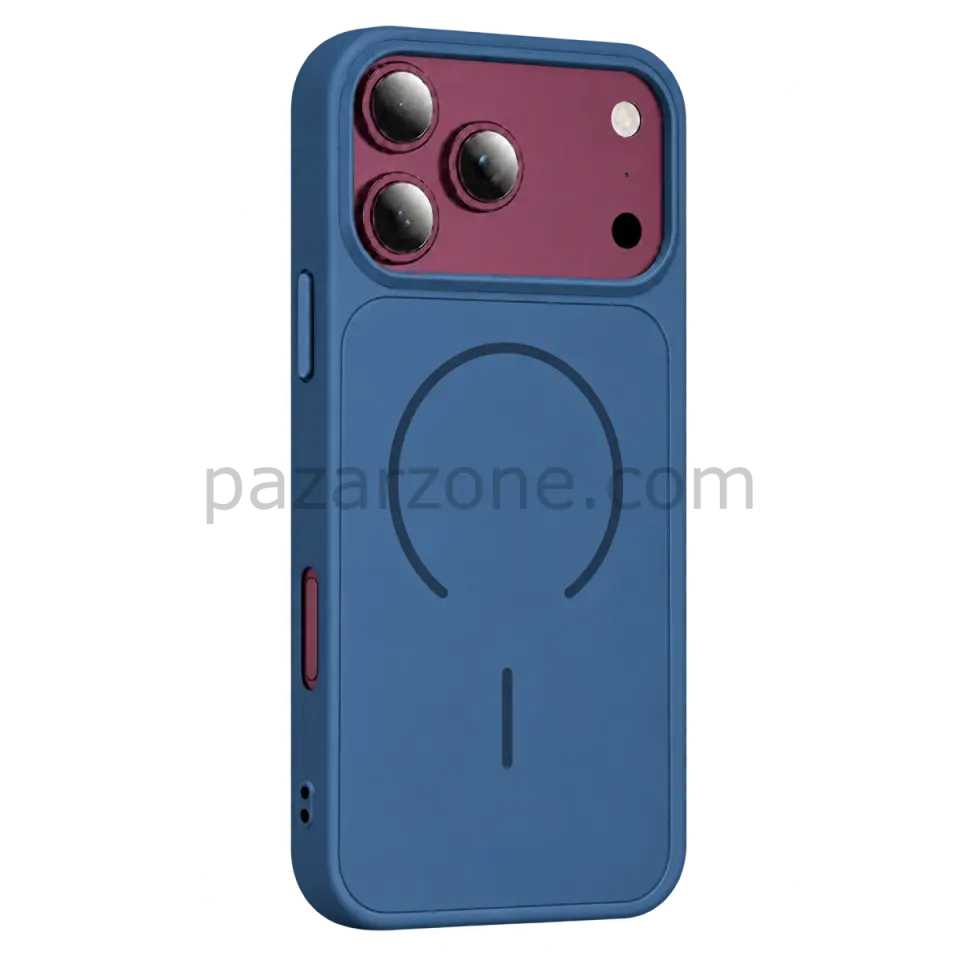 Apple iPhone 18 Pro Azus Magsafe Kapak - Mavi