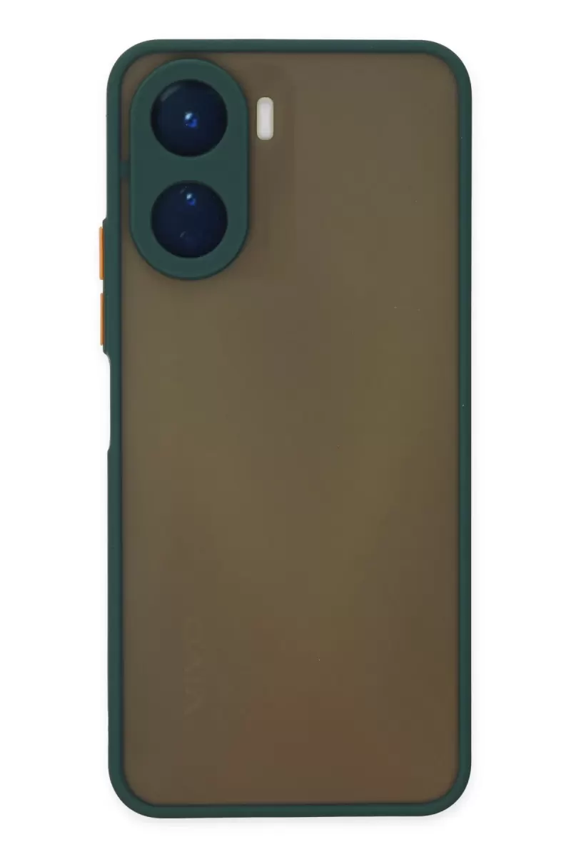 Newface Vivo Y16 Kılıf Montreal Silikon Kapak - Yeşil