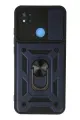 Newface Xiaomi Redmi 9C Kılıf Pars Lens Yüzüklü Silikon - Lacivert