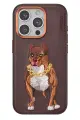 Venco Apple iPhone 14 Pro Max Perma Desenli Kapak - Kahverengi