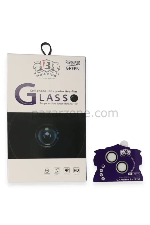 Newface Apple iPhone 15 Bilvis Titan Kamera Lens - Yeşil