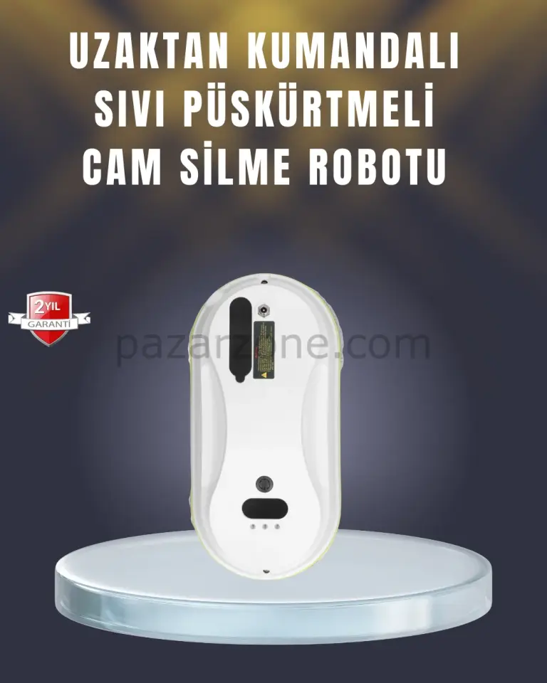 2800 Pa Güçlü Emişli Akıllı Cam Temizleyici Robot