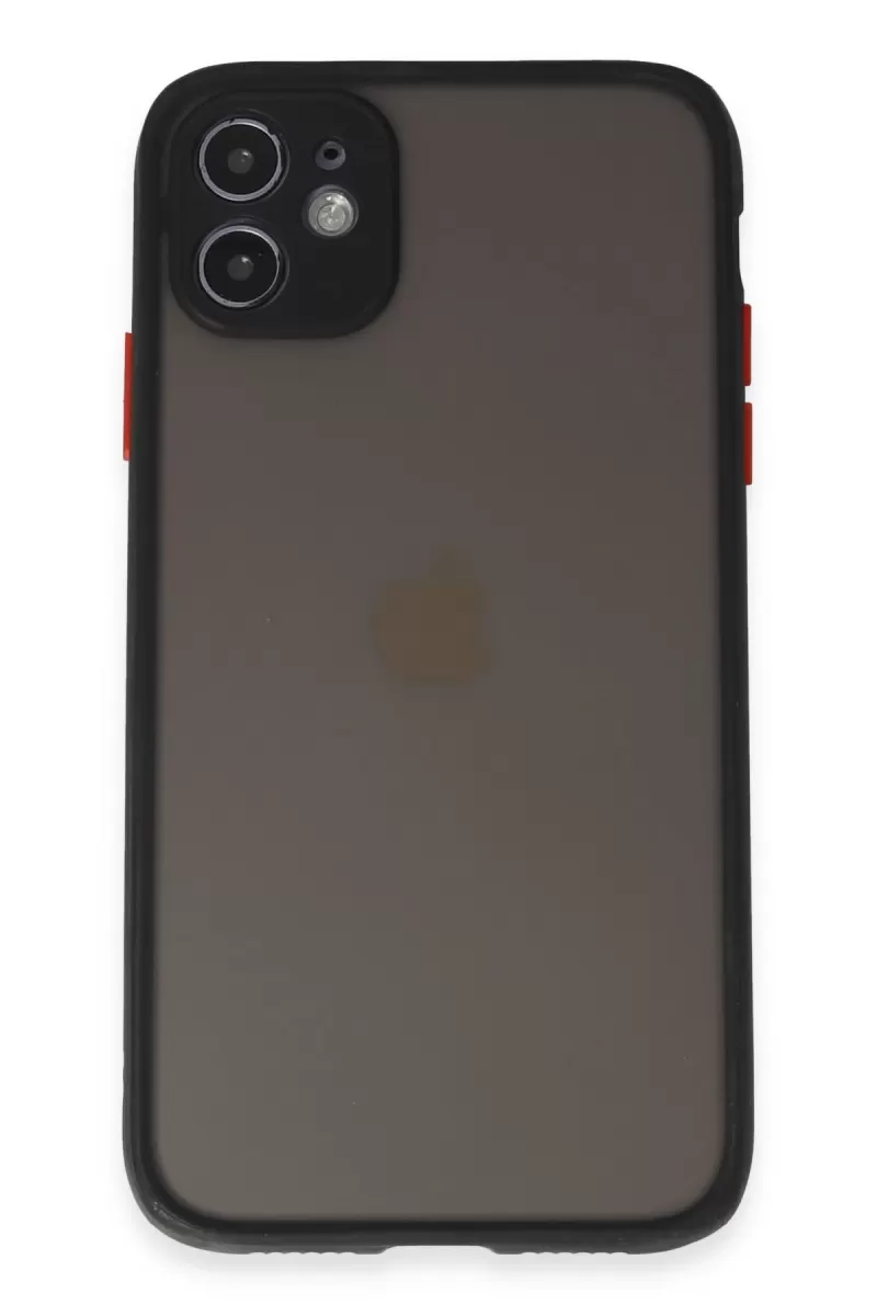 Newface Apple iPhone 11 Kılıf Montreal Silikon Kapak - Siyah