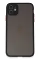Newface Apple iPhone 11 Kılıf Montreal Silikon Kapak - Siyah