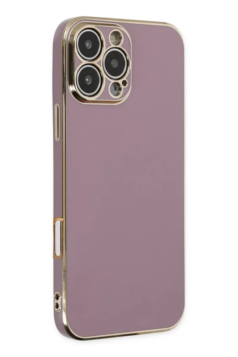 Newface Apple iPhone 16 Pro Kılıf Volet Silikon - Mor