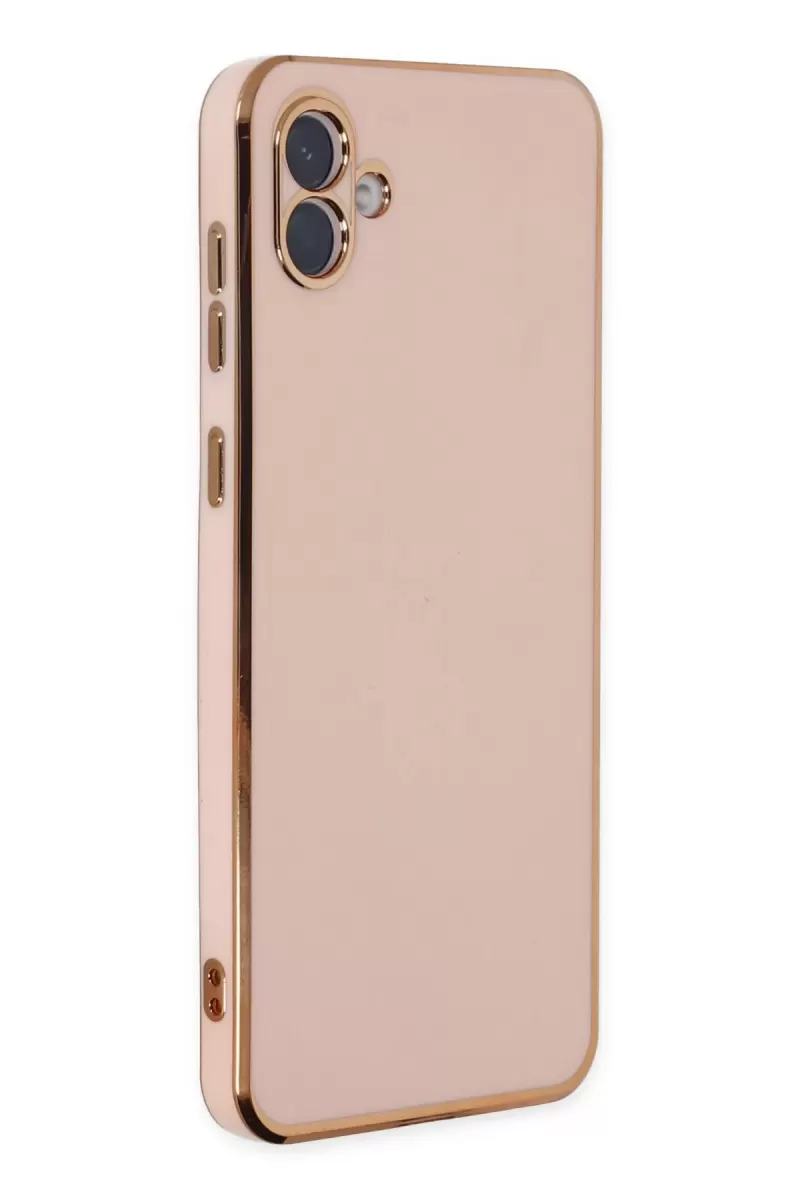 Newface Samsung Galaxy A04 Kılıf Volet Silikon - Pembe