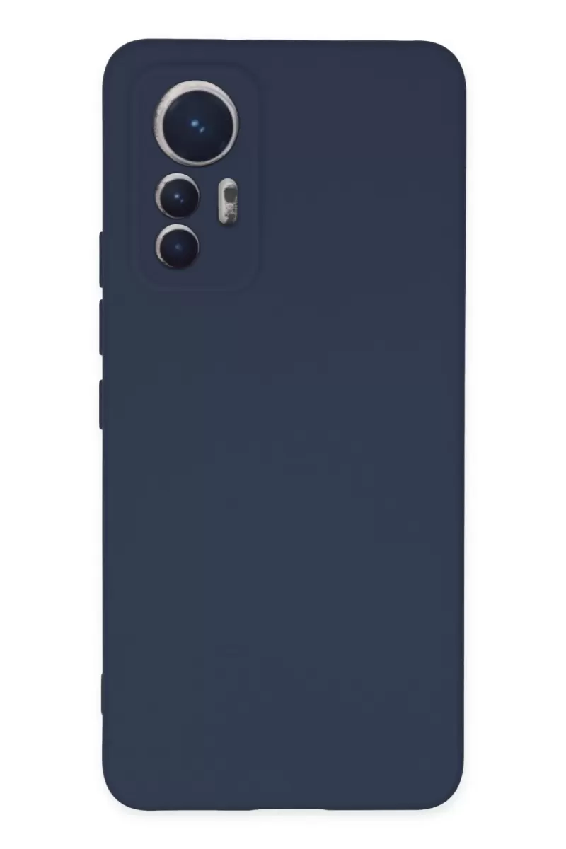 Newface Xiaomi Mi 12 Lite Kılıf Nano içi Kadife Silikon - Lacivert