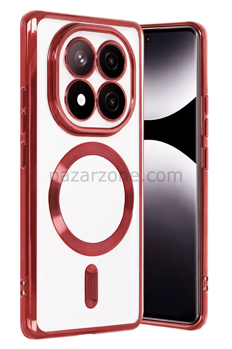 Newface Xiaomi Redmi Note 15 Pro 4G Kross Magneticsafe Kapak - Kırmızı