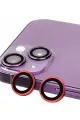 Newface Apple iPhone 13 Raze Metal Kamera Lens - Kırmızı