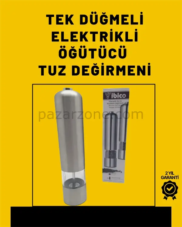 Pil İle Çalışan Elektrikli Baharat Öğütme Cihazı Ergonomik Şeffaf Gövde