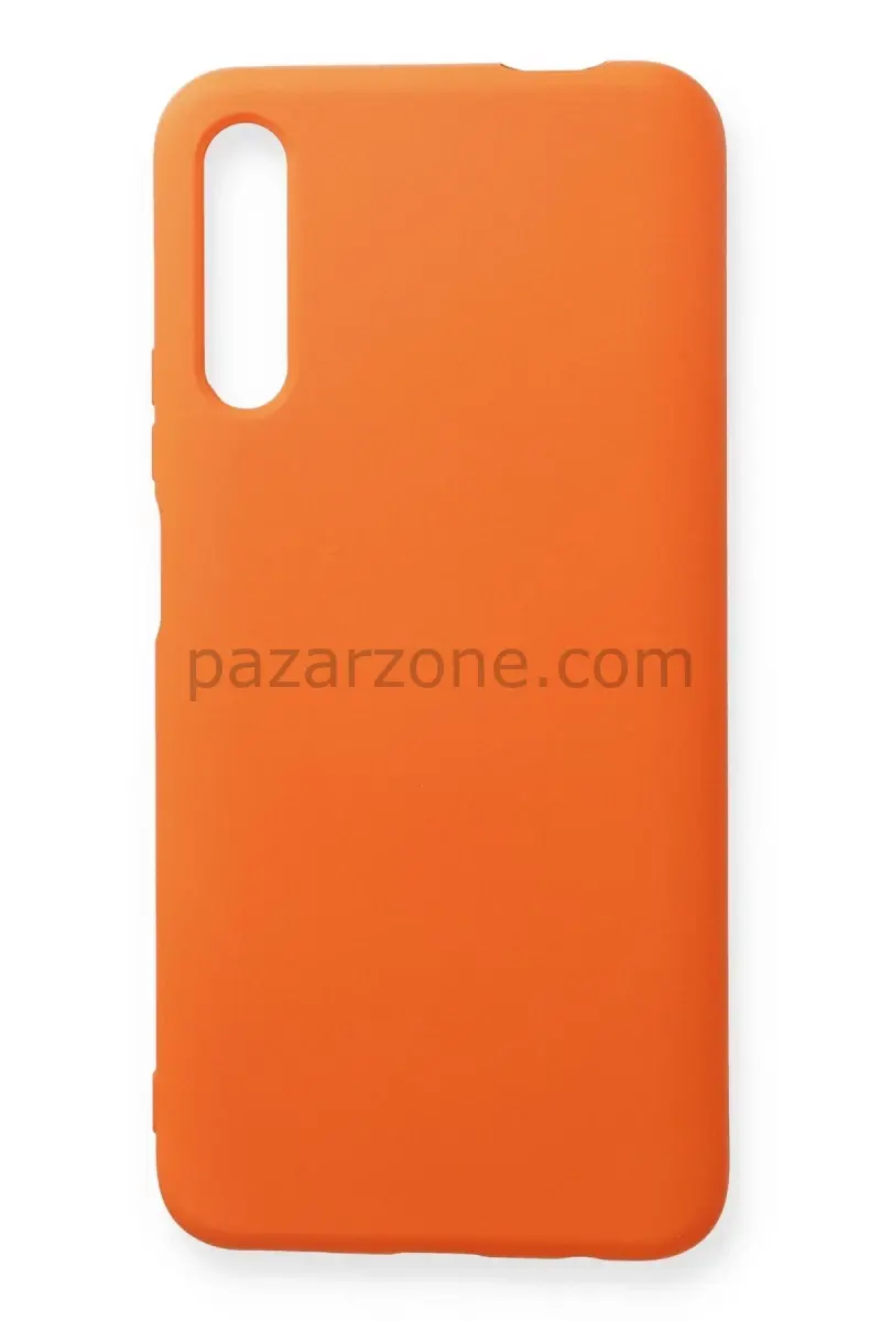 Newface Huawei P Smart Pro / Y9S Kılıf Nano içi Kadife Silikon - Turuncu