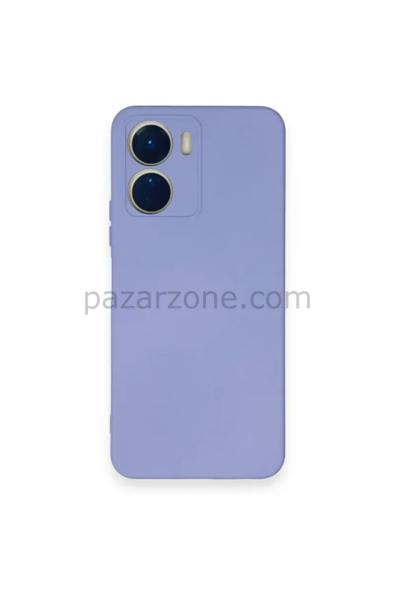 Newface Vivo Y16 Kılıf Nano içi Kadife Silikon - Lila