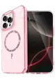 Newface Apple iPhone 16 Pro Live Diamond Magsafe Kapak - Pembe