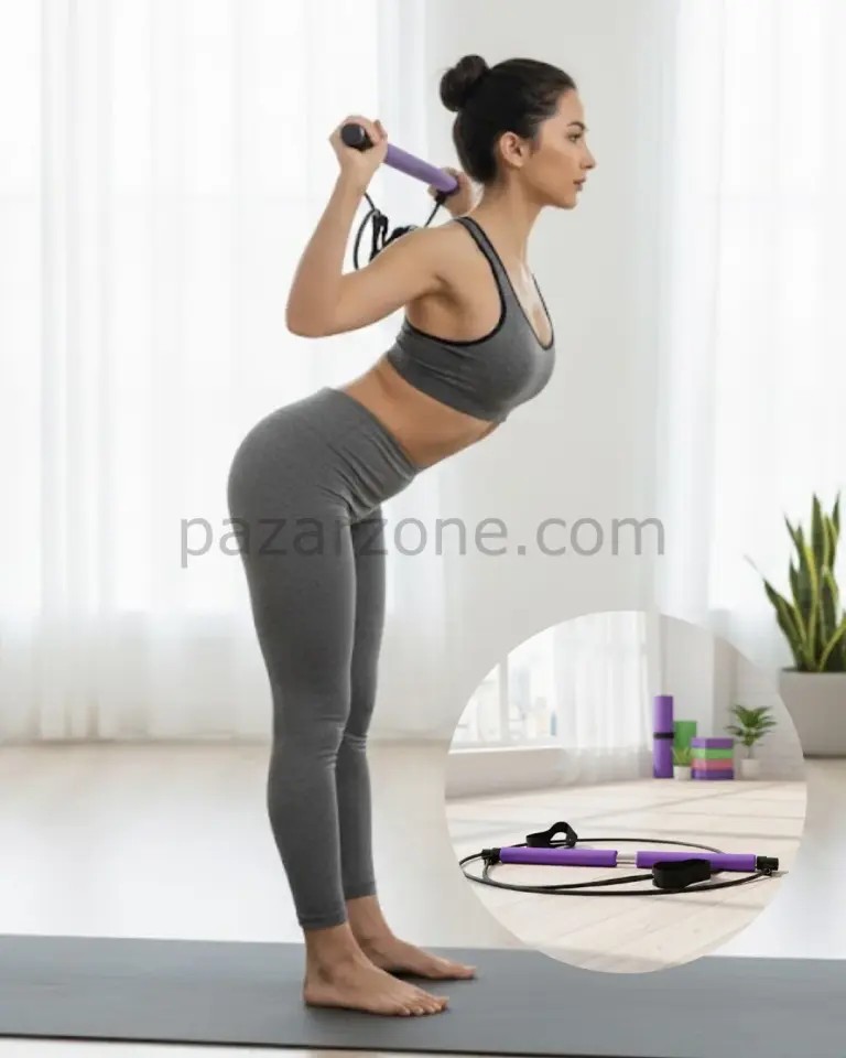 Pilates Bar Direnç Çubuğu Kas Tonlama ve Esneklik Artırıcı Tasarım