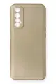Newface Realme 7 Kılıf First Silikon - Gold