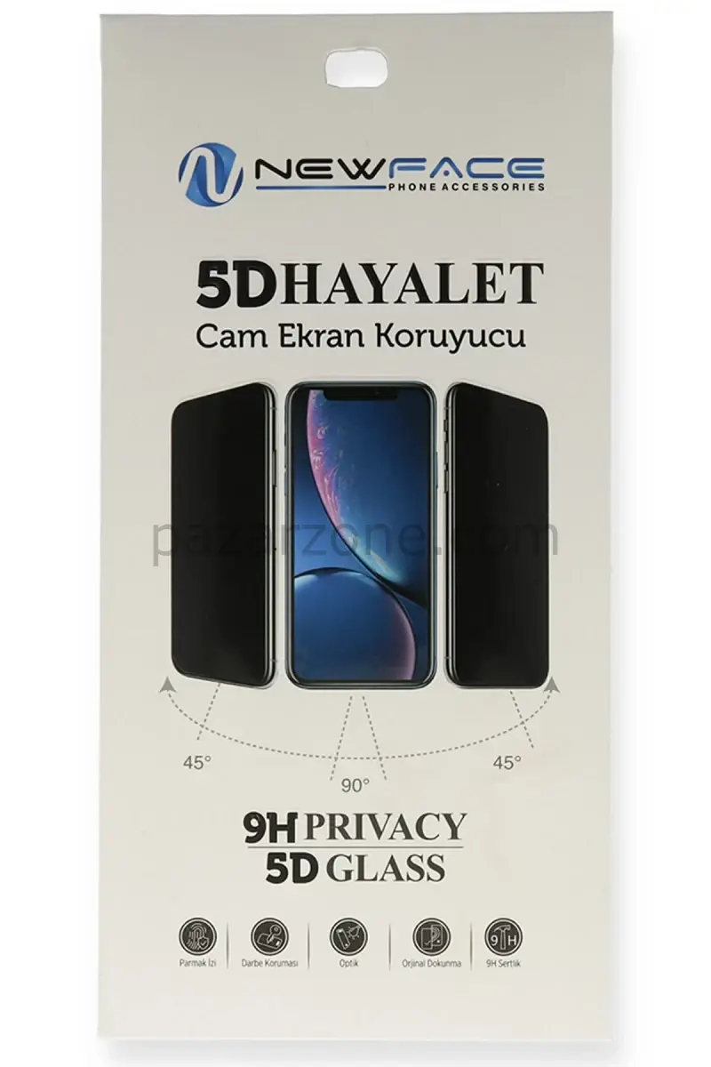 Newface Huawei P Smart S 5D Hayalet Cam Ekran Koruyucu