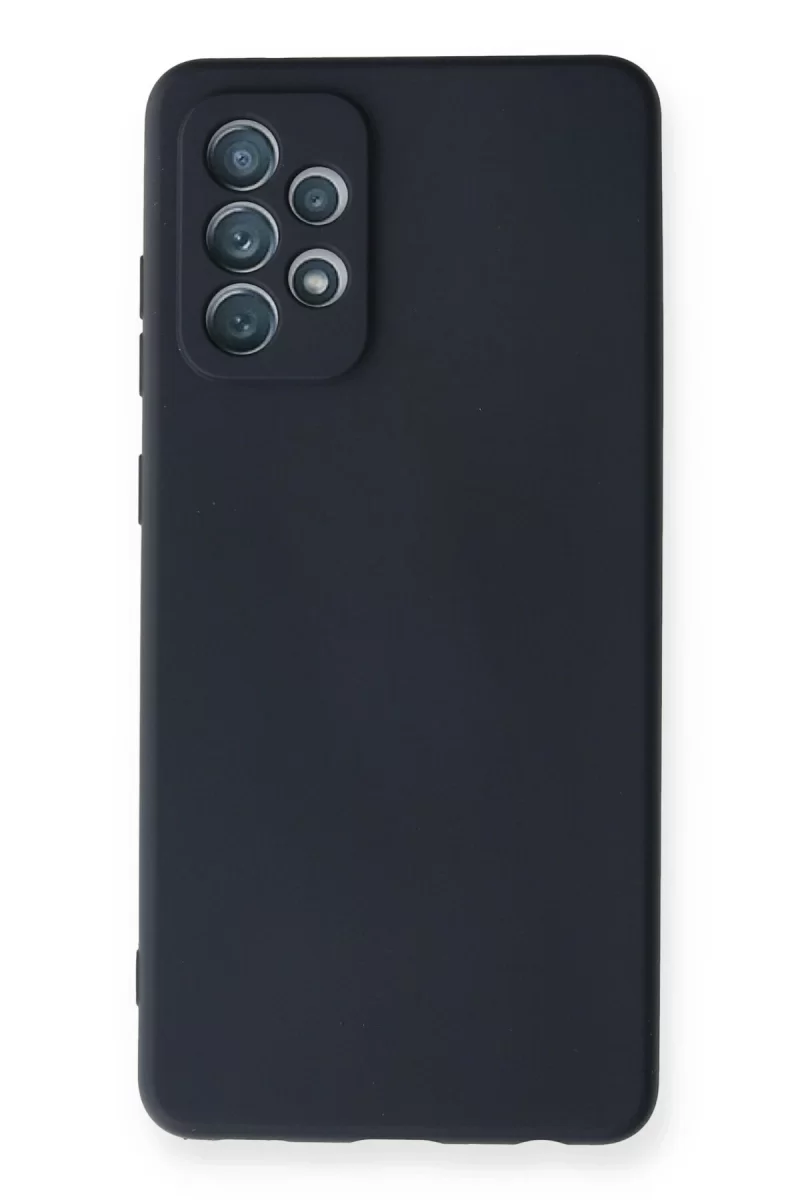 Newface Samsung Galaxy A72 Kılıf Nano içi Kadife Silikon - Lacivert