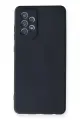 Newface Samsung Galaxy A72 Kılıf Nano içi Kadife Silikon - Lacivert