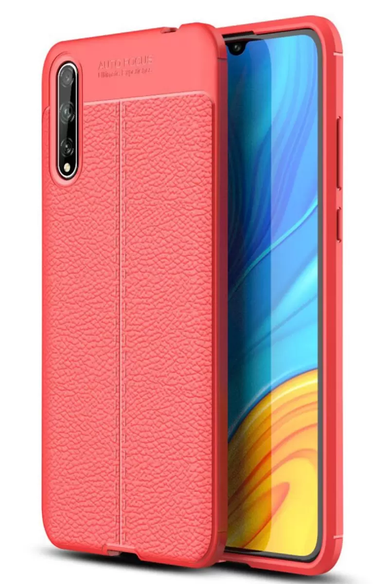 Newface Huawei P Smart S Kılıf Auto Focus Kapak - Kırmızı