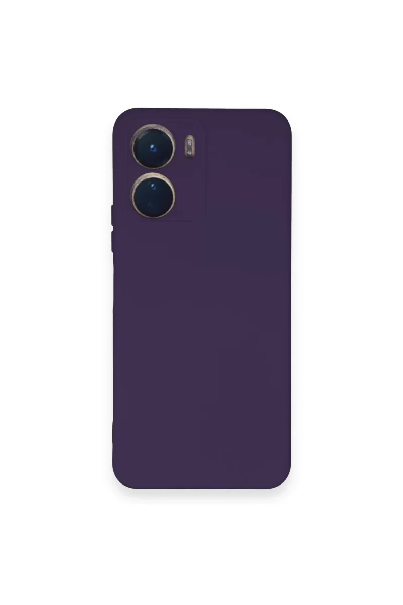 Newface Vivo Y16 Kılıf Nano içi Kadife Silikon - Mor