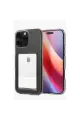 Newface Apple iPhone 16 Pro Kılıf Kart Şeffaf Silikon - Şeffaf