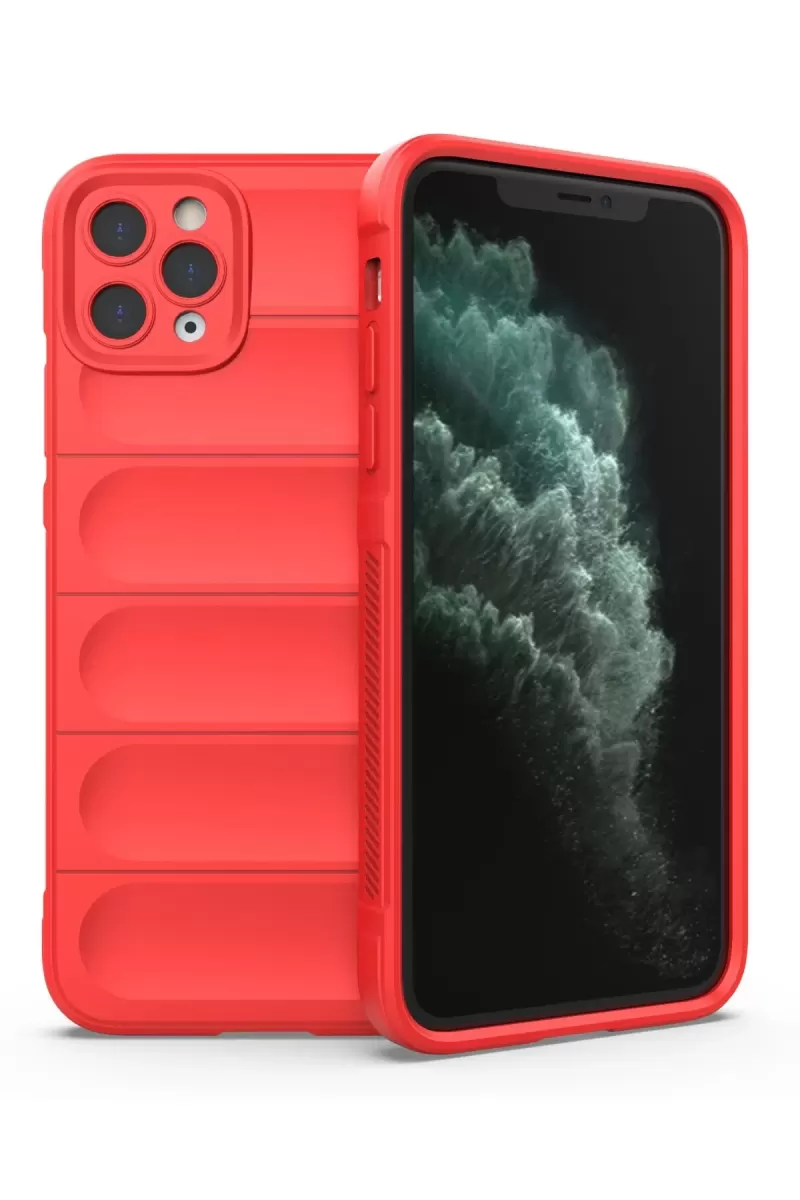 Newface Apple iPhone 11 Pro Kılıf Optimum Silikon - Kırmızı